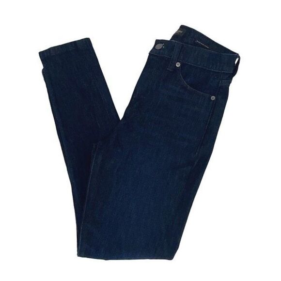 Banana Republic Womens High Rise Skinny Denim Jeans Dark Wash Blue Size 27 - Picture 5 of 14